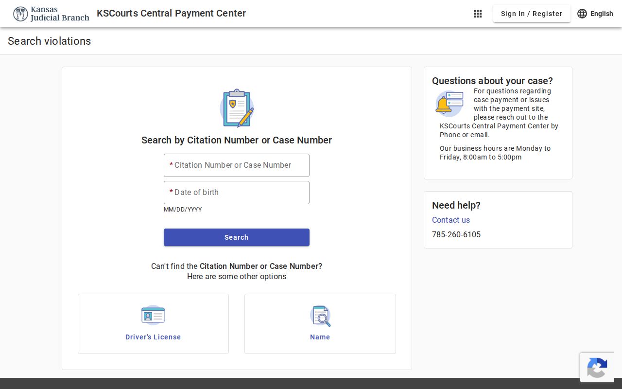 Hamilton County civil court docket compared with payment search fields