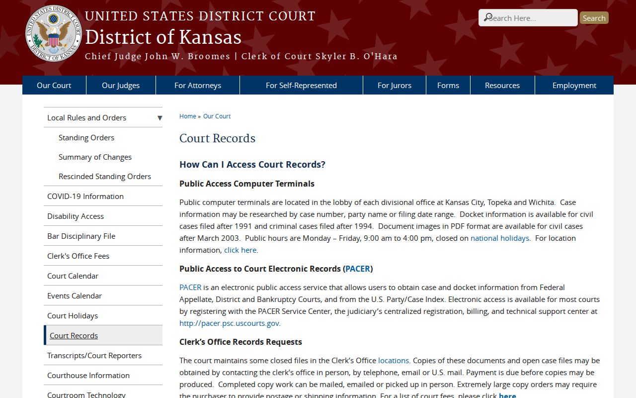 Federal public terminal and historic docket coverage guidance