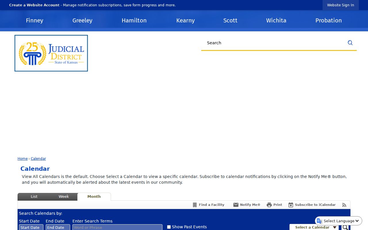 Hamilton County court docket calendar search fields