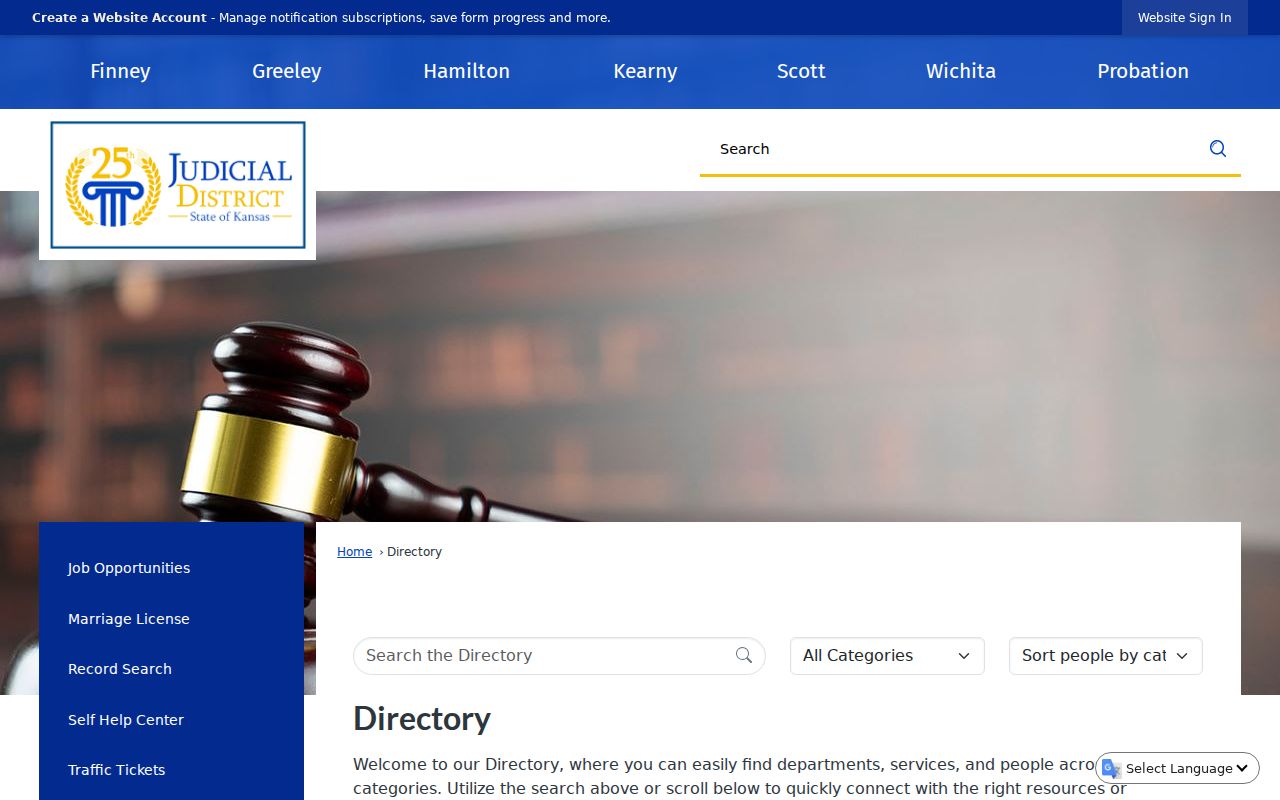Hamilton County court docket 25th Judicial District directory