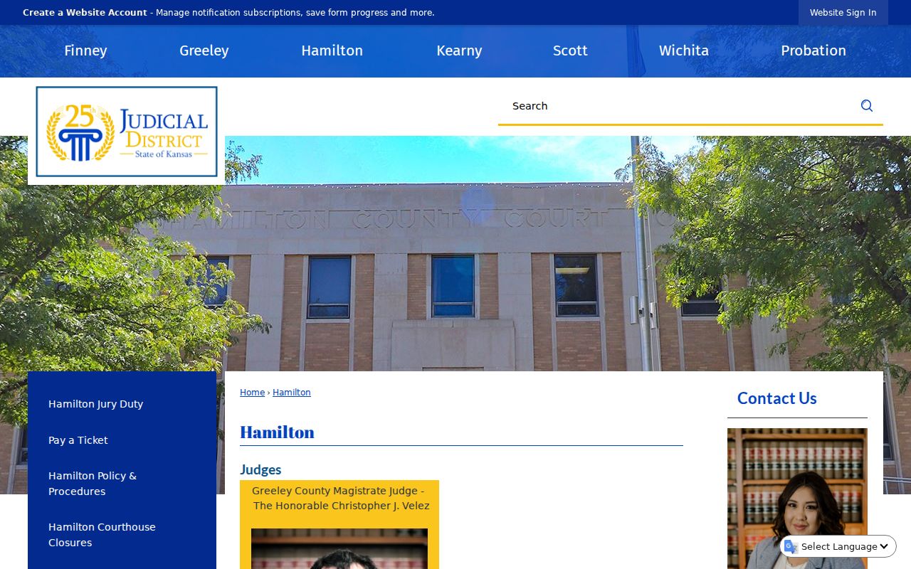 Hamilton County court docket current clerk contact