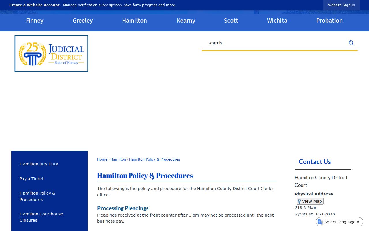 Hamilton County court docket public access room and copy policy
